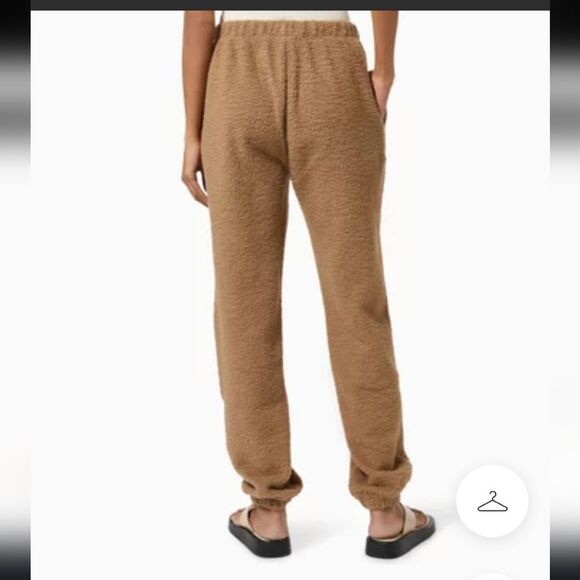 Good American Boyfriend Sherpa Fleece Sweatpants Size 3 Large Cozy Loungewear - Picture 3 of 15